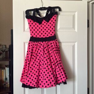 Pink polka Dot dance dress